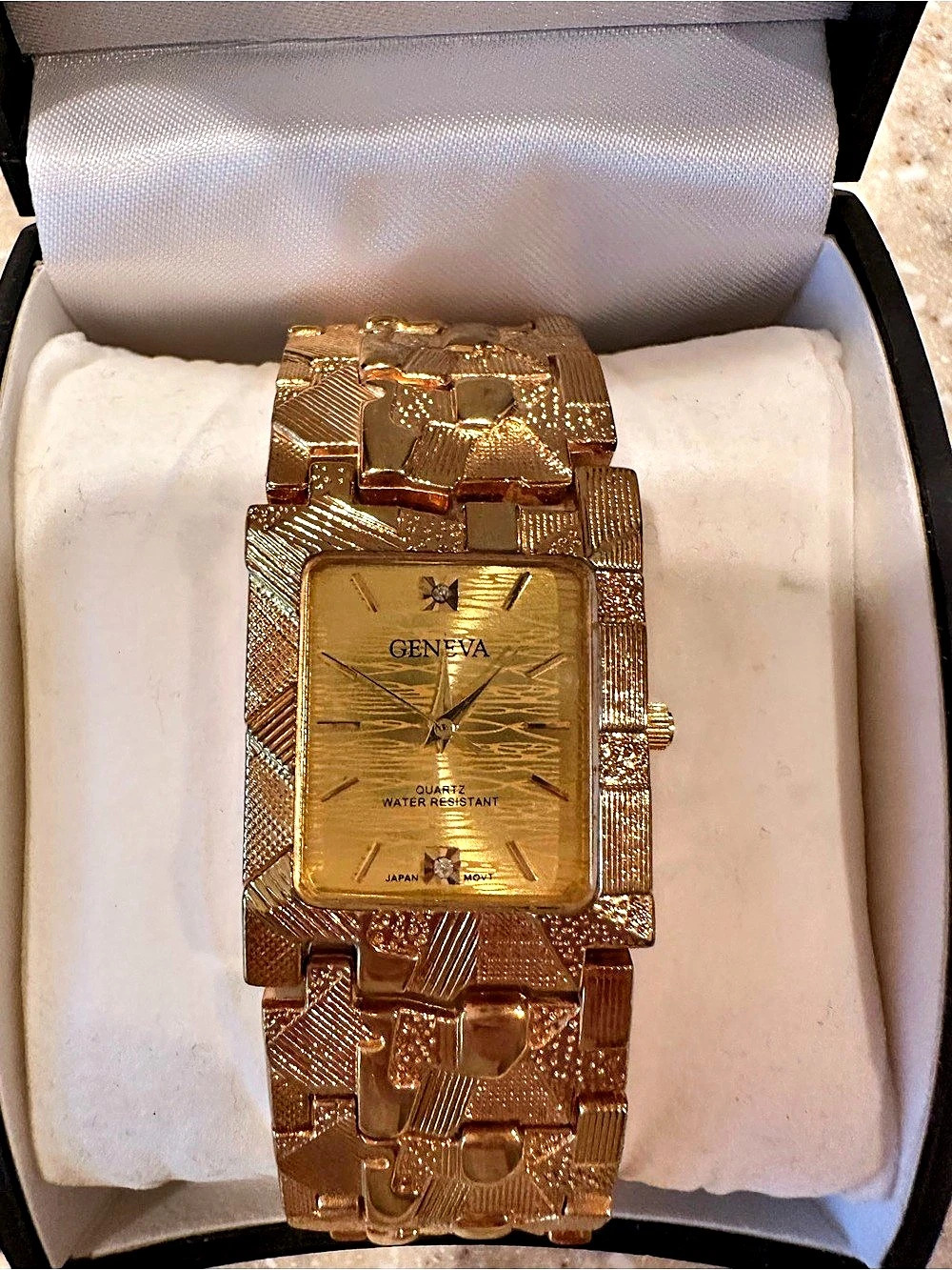 Geneva Gold-Tone Bracelet Watch Like New